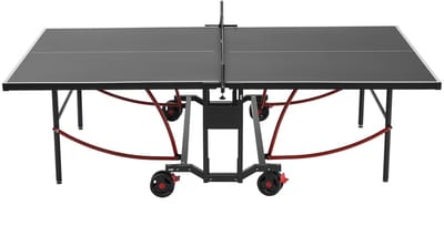 Draagbare pingpongtafel, aluminium tafeltennisset voor binnen en buiten, opvouwbaar ontwerp met snelklemnet en vergrendelbare wielen, eenvoudig in 10 minuten op te zetten
