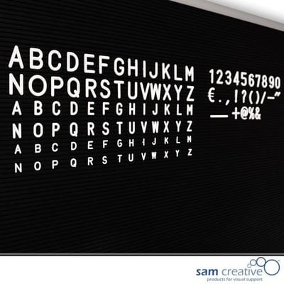 Letters voor letterbord 13 mm