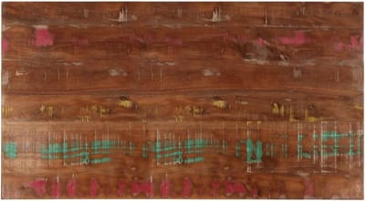 Houten Tafelblad - Vervangend blad - Tafel Opknappen - Massief teruggewonnen hout - 110x50 cm - Gemengde kleuren
