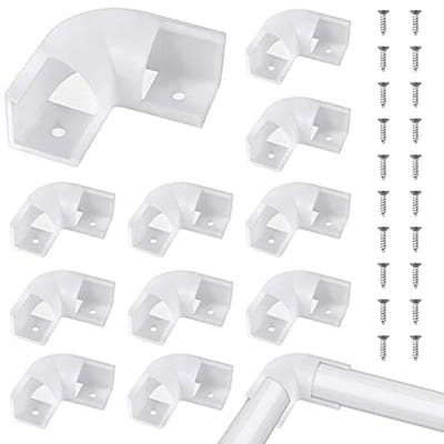 Lichtstripverbindingen - 12 Stuks L-vormige Connectoren voor Alu Strips
