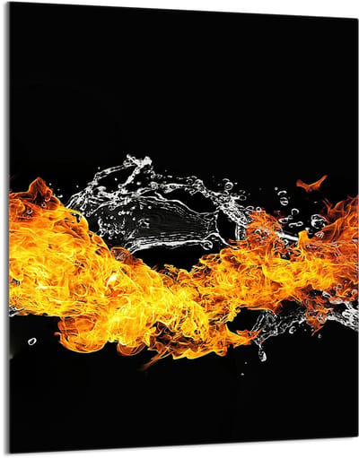 TMK ArtDeko - Glassnijplank - 40x52 cm - Vuur - Bescherming