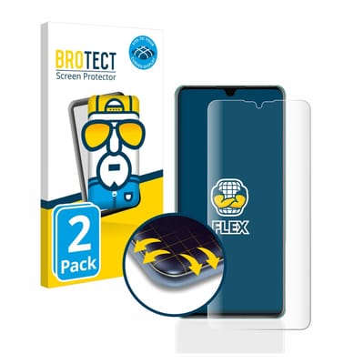 BROTECT - Screenprotector voor Huawei P30 - Folie Beschermfolie transparant volledig dekking - 2 Stuks