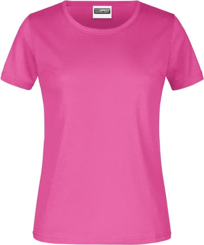 James And Nicholson Dames/dames Basic T-Shirt (Roze)