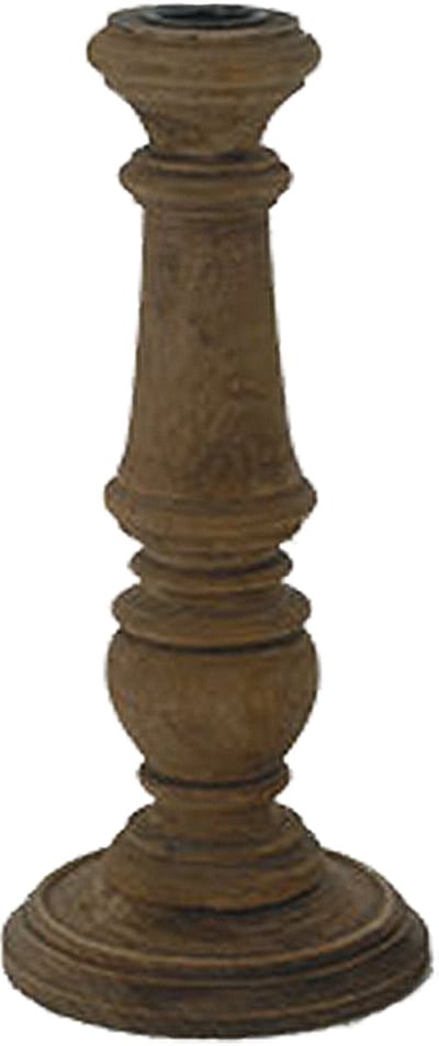 by Mooss - Kandelaar - Hout - 25cm - Landelijk - Sober - Stoer - Hip - Trendy - Decoratie - Decoratief - Gezellig