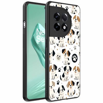 Geschikt voor OnePlus 12R Telefoonhoesje met honden opdruk - TPU backcover case dog design - Smartphonica geschikt voor OnePlus 12R