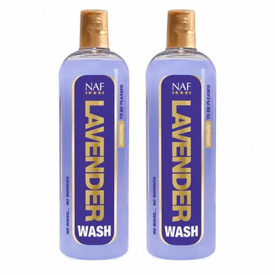 2 stuks - NAF - Lavender Wash - Paarden Douchemiddel - 500ml