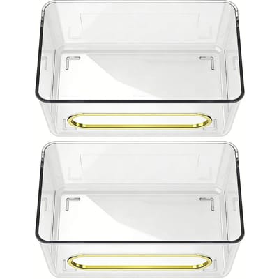 Boîte distributeur de gants murale 2 pièces PET Grande capacité Boîte à mouchoirs étanche pour laboratoire Bureau Maison Transparent white