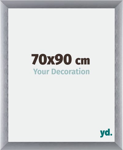 Your Decoration - Fotolijst 70x90 cm - Aluminium - Zilver Geborsteld - Tucson