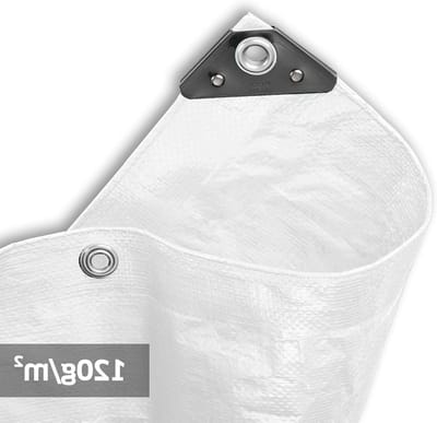 Afdekzeil - Beschermhoes - Tuin beschermen - UV-bestendig - 3 x 4 m - Wit
