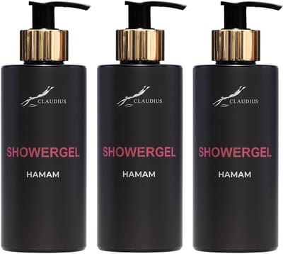 Showergel Hamam 300 ml - gouden pomp - 3 stuks