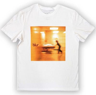 Blur - Blur Album Cover Heren T-shirt - S - Wit