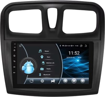 Autoradio met bluetooth - Carplay - Voor Renault Logan 2 & Sandero 2 (2012-2019) - Geschikt voor Apple en Android - Stereo - Navigatie - Navigatiesysteem auto - 4GB 64GB