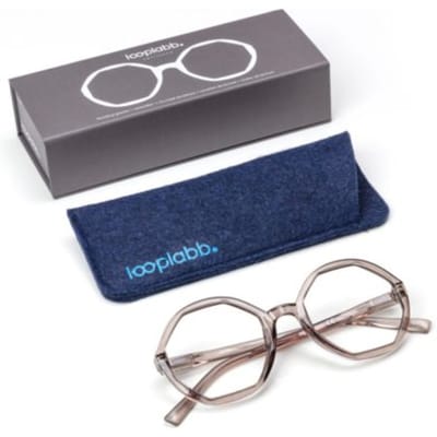 Looplabb leesbril sterkte +1,00 model lolita kristal zwart
