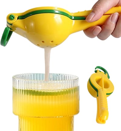 Handige Limoenpers - Fruit Squeezer Keuken - Sap Maken Thuis - Antislip Basis Comfortgreep - 25.5 cm Lengte - Enkel Kenmerk