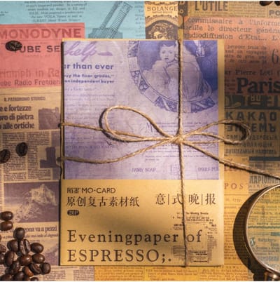 Journaling Papier Set – Vintage Advertenties – 20 vellen – Vintage Ads – Scrapbook & Bullet Journal Papier – Hobby Papier – Cadeau onder €10