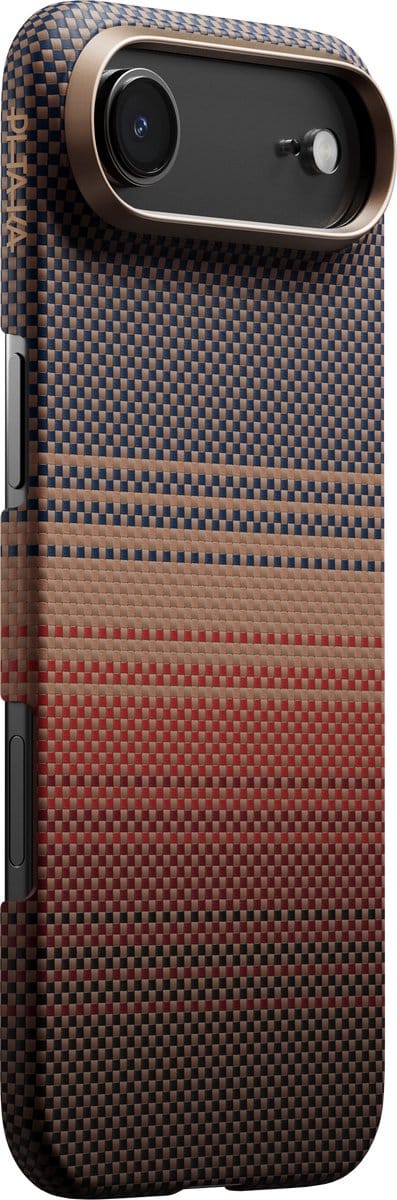 Pitaka Ultra Slim Hoesje iPhone Air – Compatibel met MagSafe – Krasbestendige Camera Bedieningsknop – Vervaardigd uit Luchtvaartwaardige Aramidevezel - Oranje