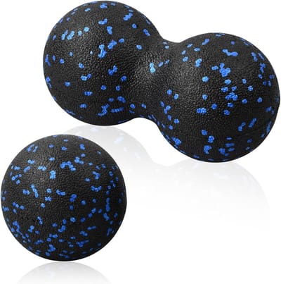 Fascia massage set met ballen en roller voor verlichting van spieren en pijn, ideaal voor voeten, rug en nek