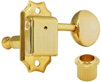 Hosco Japan H-20332GSVTR Stemmechanieken voor gitaar, 3xL + 3xR, Vintage Tone Revival Series, goud oval knop, goud