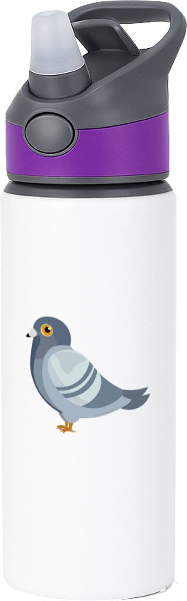 Hacebo® - Duif waterfles met rietje paars - Vogels - Dieren liefhebbers - Dieren - cadeau - water fles - 650ML