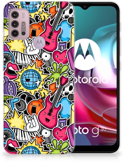 Motorola Moto G30 | G10 Silicone Back Cover Punk Rock