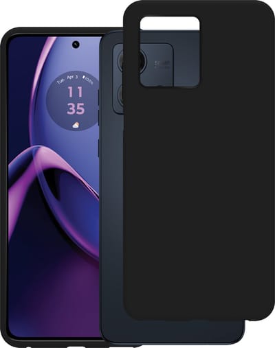 Just in Case Motorola Moto G84 Siliconen (TPU) Hoesje Zwart