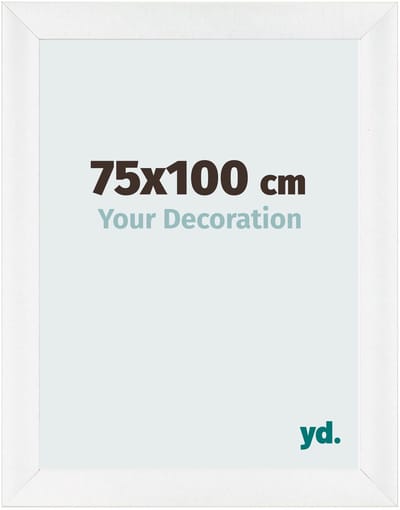 Your Decoration - Fotolijst 75x100 cm - MDF - Wit Hoogglans - Pisa
