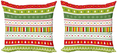 ABAKUHAUS Kussenhoes Set 40x40 – Dubbelzijdig bedrukt – Multicolor