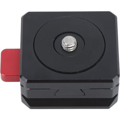 Mini V Lock V Mount Snelkoppelingsplaat Aluminiumlegering Snelkoppelingsplaat met Zelfvergrendeling black