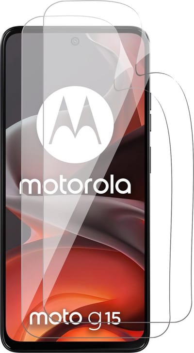 Screenprotector geschikt voor Motorola Moto G15 / G15 Power - 2x FlexGuard Screen Protector