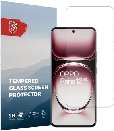 Rosso Screen Protector Geschikt voor Oppo Reno 12 | 9H Tempered Glass | Glasplaatje | Beschermlaag | Beschermglas | 9H Hardheid
