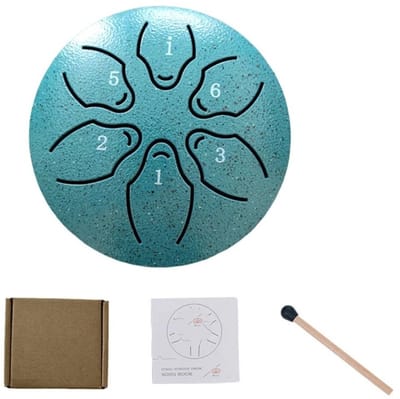 Nivard Handpan - Tongue Drum - Steel - Regen - Klankschaal - Groen