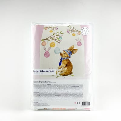 Tafelkleed Pasen - 33 x 275 cm - Tafelloper - Paasdecoratie - Paasversiering - Paashaas - Pasen Tafelkleed - Lente Decoratie