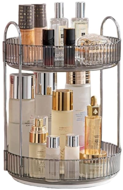 Unyqoos® Stijlvolle 360 Graden Draaibare Cosmetica- en Huidverzorging Organizer voor Badkamer en Meer