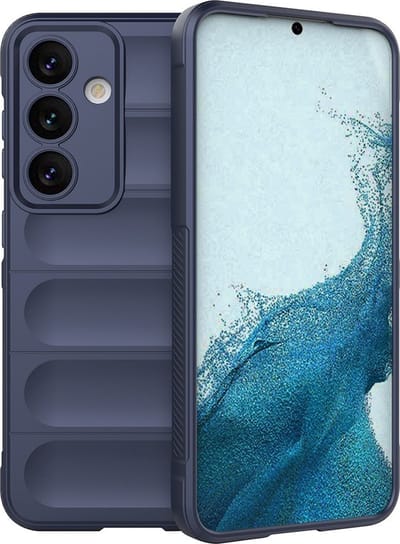 Coverup Hoesje - Geschikt voor Samsung Galaxy S24 Plus Hoesje - Coverup Hands-On Rugged Back Cover - Blauw