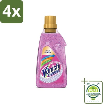 Vanish Oxi Advance - Vlekkenverwijderaar Gel - Zonder Bleek - Gekleurde Was - 750 ml - Voordeelverpakking - 4 stuks - Vlekkenverwijderaar - Vlekken uit kleding