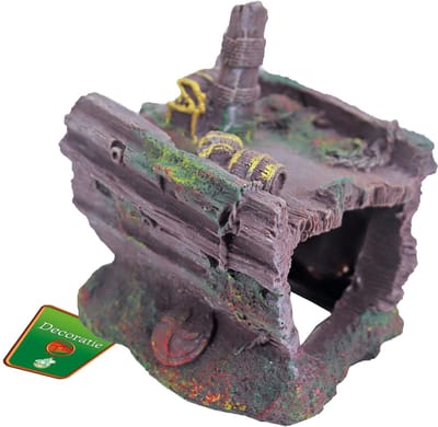 Polyresin ornament middendeel schip 17x15x17 cm Gebr de Boon
