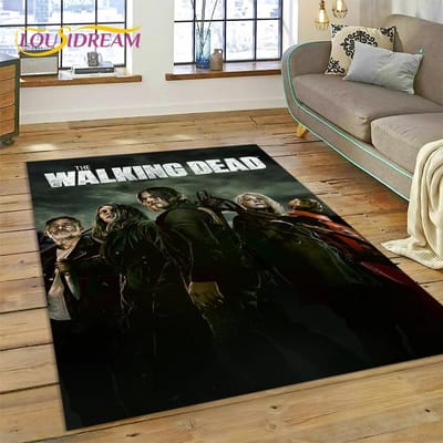 3D The Walking Dead Lincoln TWD TV Vloerkleed Tapijt voor Woonkamer Slaapkamer Huisdecoratie, Vloermat Antislip Decoratie voor Bank Deurmat 40x60cm( 15x23in )