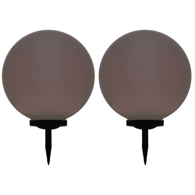 vidaXL Solarlampen 2 st LED rond 50 cm RGB