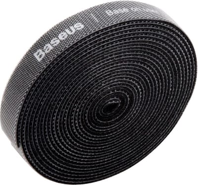 Baseus - Kabel Organiser - Kabelbinders - Klittenband zelfklevend - 1 Meter - Zwart