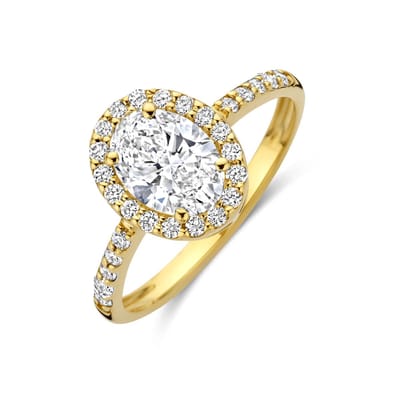 14K Geelgouden Ring met Lab Grown Diamant 1.40 ct 4035605 – G VS