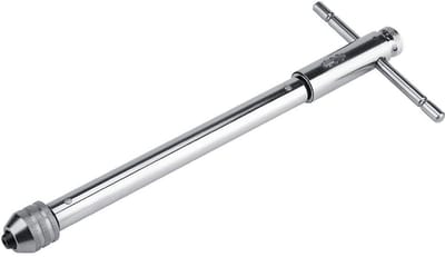 Dailygoods- Tap Sleutel T-Hendel - Verstelbare Ratchet Beugel - Hoogwaardige Legering Staal - M3-M8/M5-M12 - Roest- en Corrosiebestendig - Efficiënte Actie - Tang