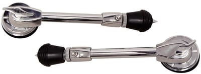 BASIX basDrum voet Chrome, Paar - Reserveonderdeel voor drum ketels
