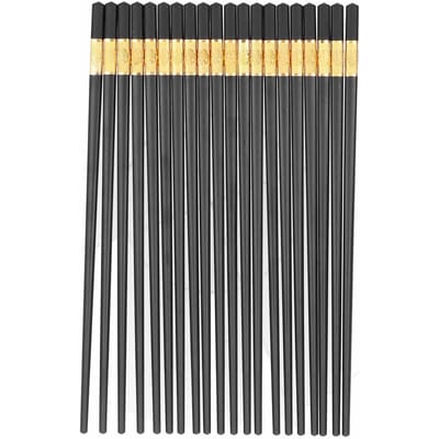 10 Paar Chinese Stijl Eetstokjes Set Veilig Duurzaam Tafelgerei Cadeau voor Familie Hotel gray