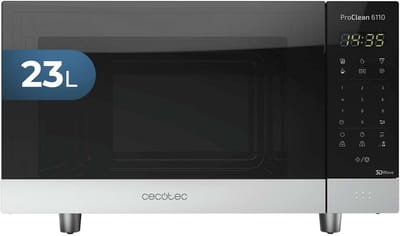 Magnetron - Oven - Snel opwarmen - Ready2Clean coating - 23 liter - Zwart RVS