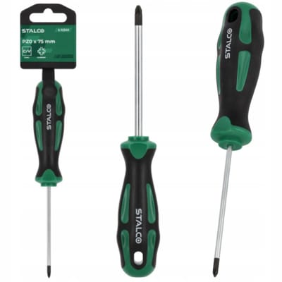 Stalco Pozidriv Schroevendraaier PZ0x75mm CrV - Precisie en Duurzaamheid