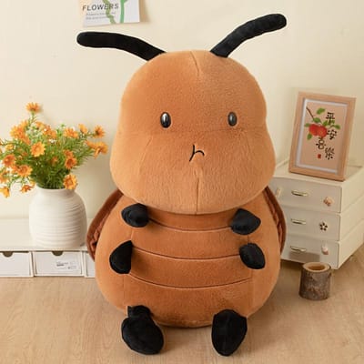 Creatieve Mier Bij Kakkerlak Pop Gevuld Pluche Speelgoed Pop Cartoon Anime Schattig Kussen Grappig Verjaardagscadeau Pop 25cm