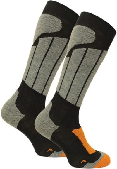 Norfolk Skisokken - Merino wol Climayarn - Schokabsorptie Zonedemping - Zacht, Warm en Droog - Maat 35-38 - Zwart - Aspen