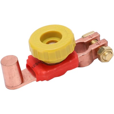 Batterij Schakelaar Positieve Batterij Afsluit Schakelaar Batterij Hoofdschakelaar Isolator voor 6V 12V 24V Auto RV ATV yellow