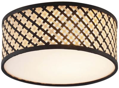QAZQA tremmo - Oosterse Plafondlamp - 1 lichts - Ø 30 cm - Naturel - Woonkamer | Slaapkamer | Keuken