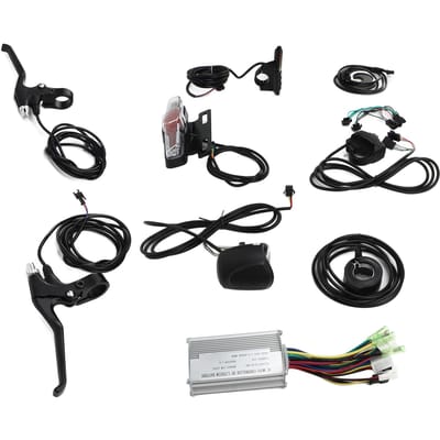 Elektrische Fiets Ombouwset 36V 48V Universele 17A Controller GD01 Paneel Duimgashendel Verlichtingsset
